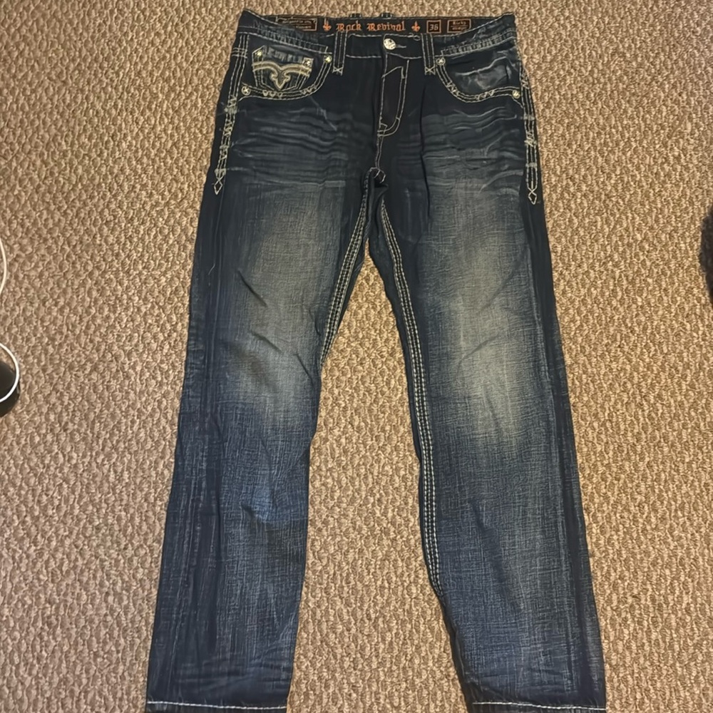 Rock Revival Ricky Straight Size: 36W/31 1/2L/17 1/2Inseem